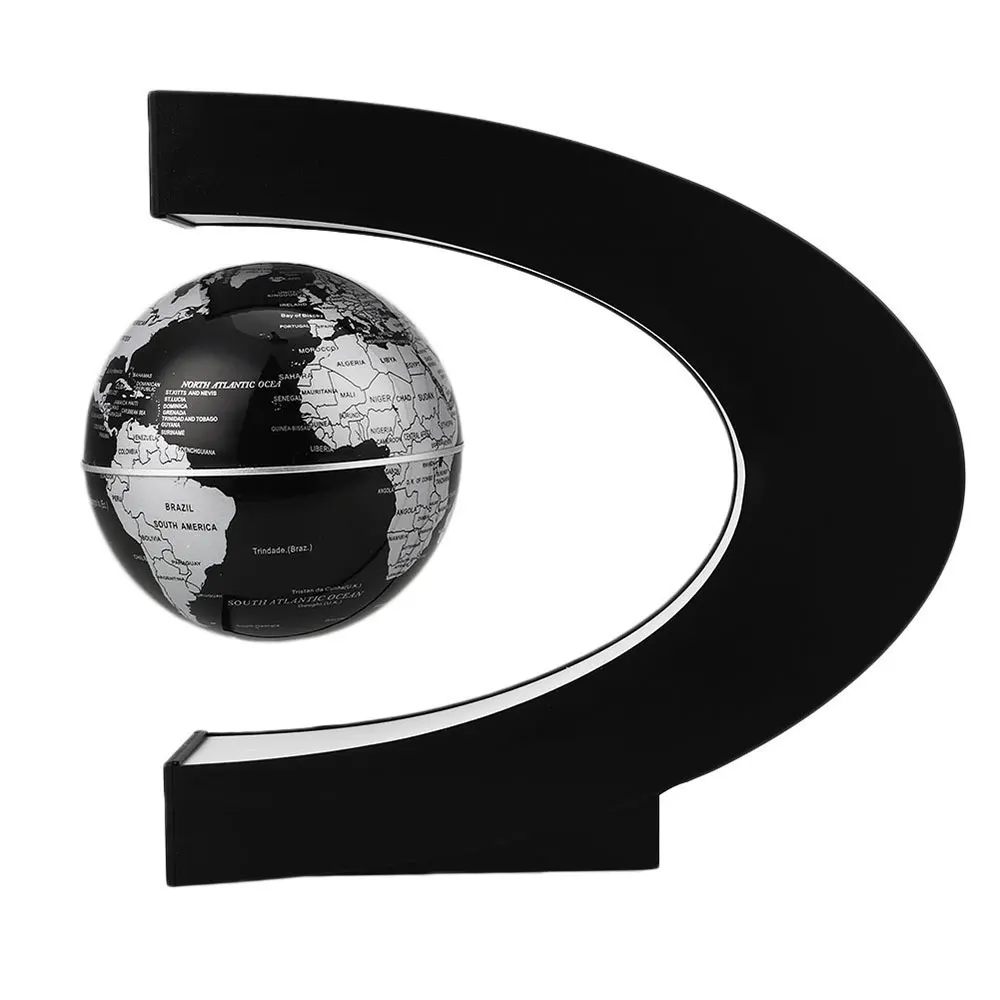 Карта мира магнитной левитации 3 5 дюймов Глобус светильник светодиодный для