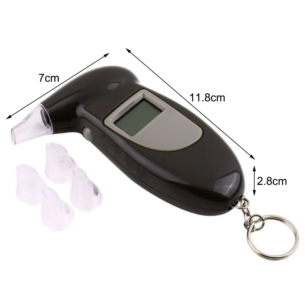 

Portable Drunk Driving Detector Mini Breathalyzer High Sensitivity Semiconductor Ethanol Sensor Tester