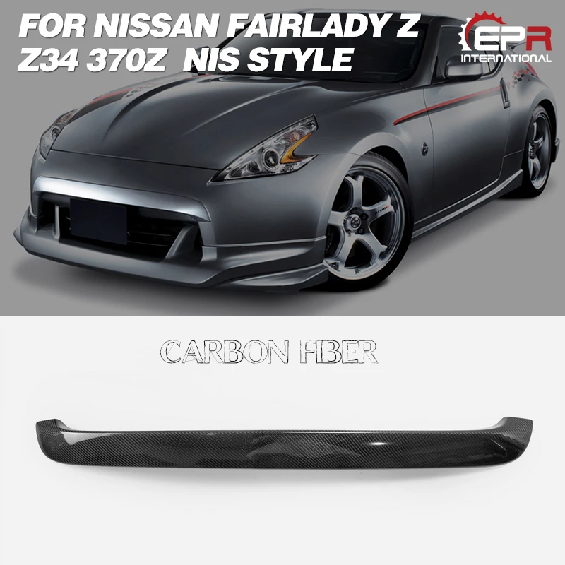 Передний бампер из углеродного волокна для Nissan 2009 On Z34 370z спойлер подбородка