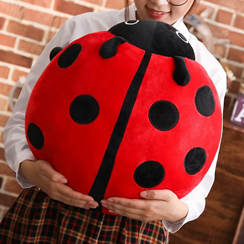Милая плюшевая игрушка мягкая креативная божья коровка насекомое кукла подушка