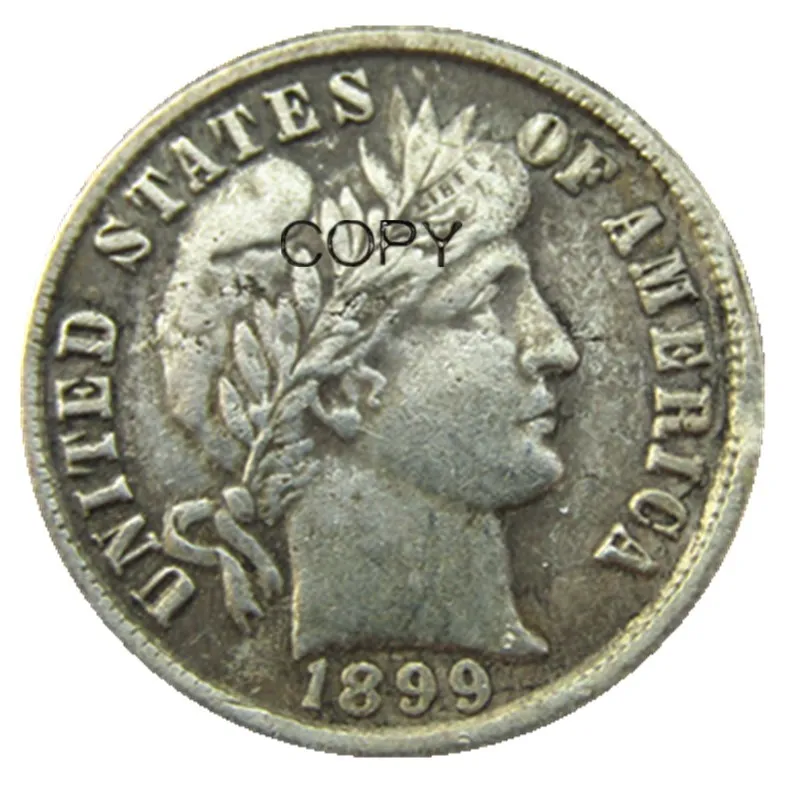 

US Barber Dime 1899 P/S/O Silver Plated Copy Coins
