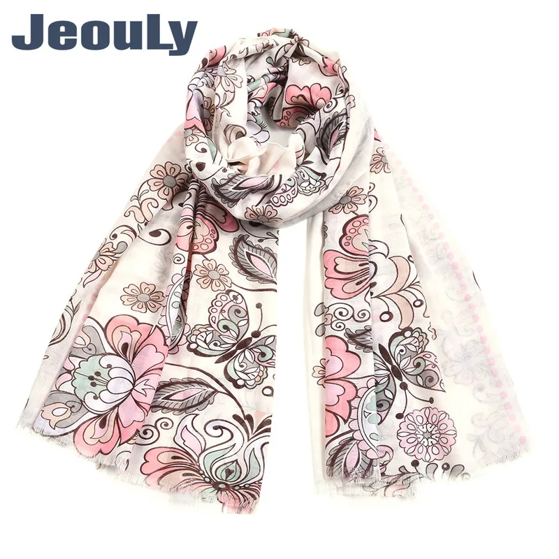 

The United States The New Cotton And Linen Scarf Madam Butterfly Cashew Geometric National Wind Scarves Shawls Qiu Dong