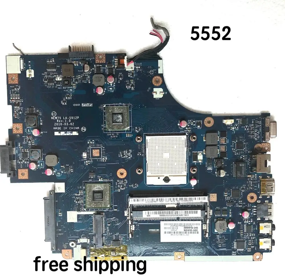 Материнская плата MBBL002001 для ноутбука ACER 5552 новая детская системная 100%