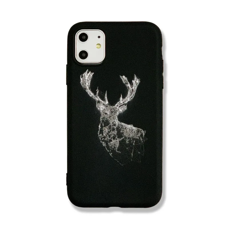 Фото Черный чехол для iphone 7 p/xr/x/xs/11/11 pro max защитный из ТПУ мягкий телефона cas Мобильные Черный чехол для iphone 7 p/xr/x/xs/11/11 pro max защитный из ТПУ мягкий телефона cas Мобильные