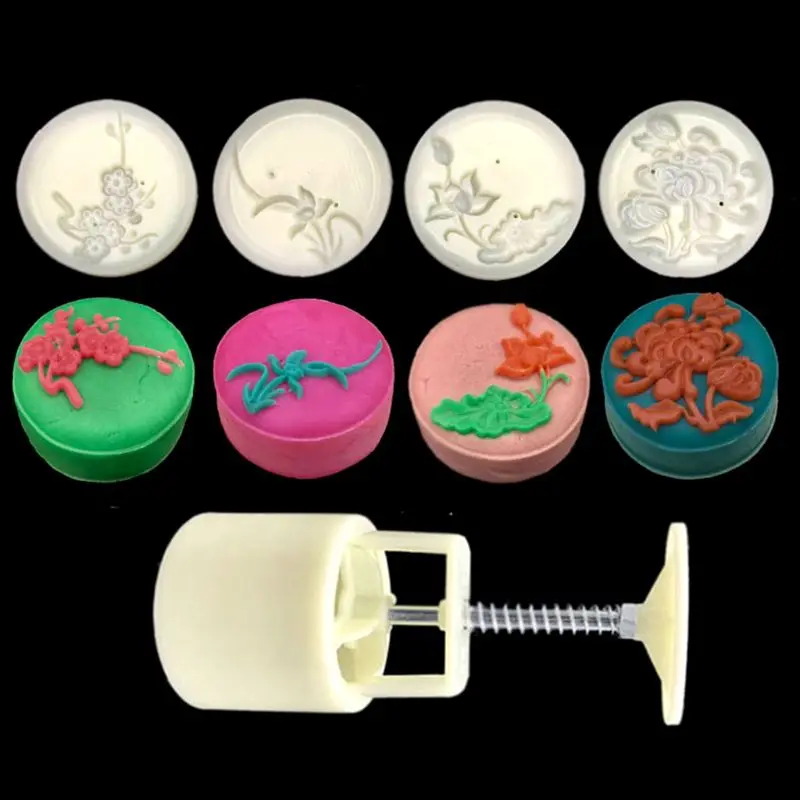 50 г луна торт плесень 4 сливы орхидеи марки Mooncake ручное давление кондитерские