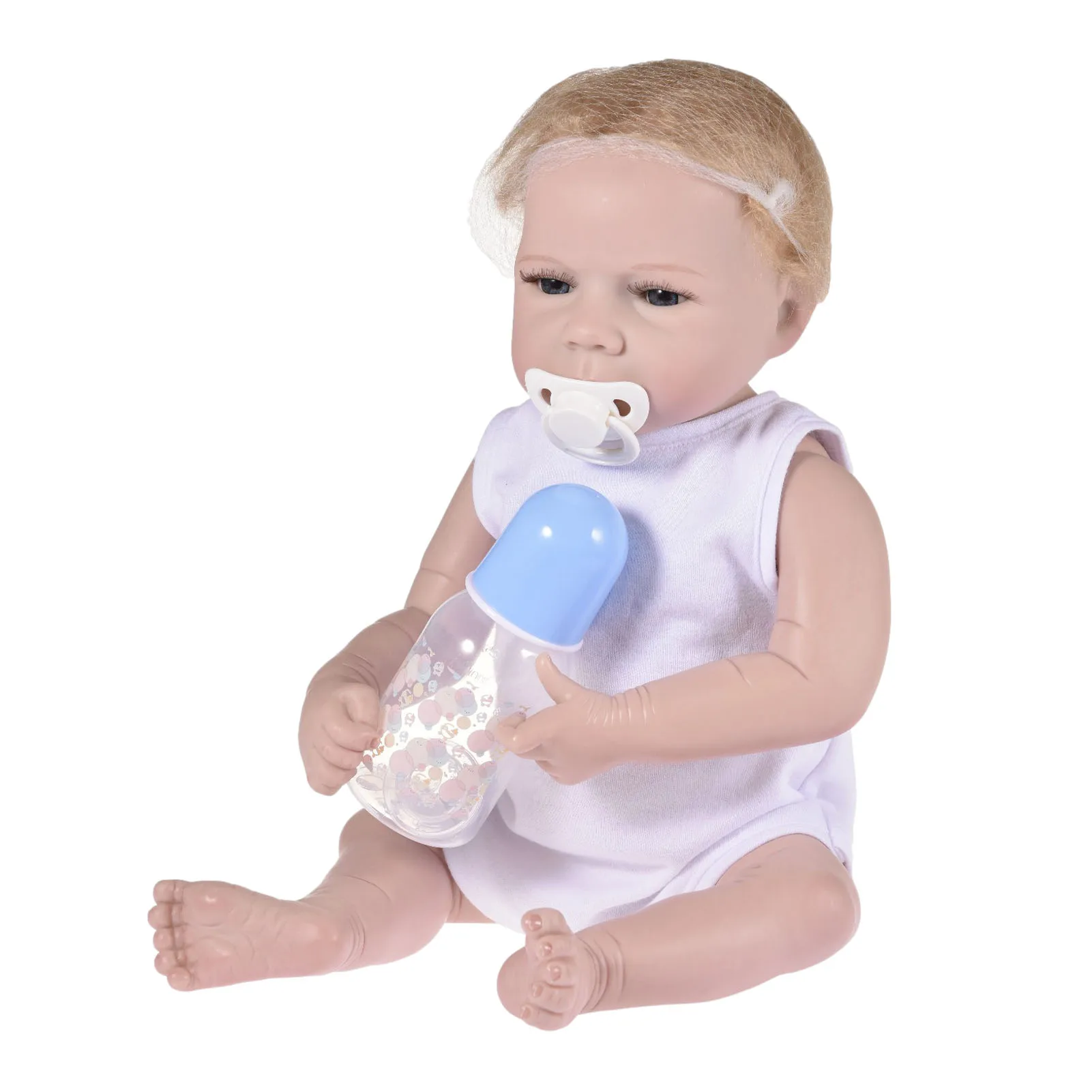 

Reborn Baby Doll 18 Inch Handmade Vinyl Lifelike Baby Doll Silicone Sleeping Dolls With Cloth And Body Parts