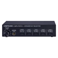 lynepauaio audio switcher 2 input 4 output power amplifier and sound switcher switch distributor without loss