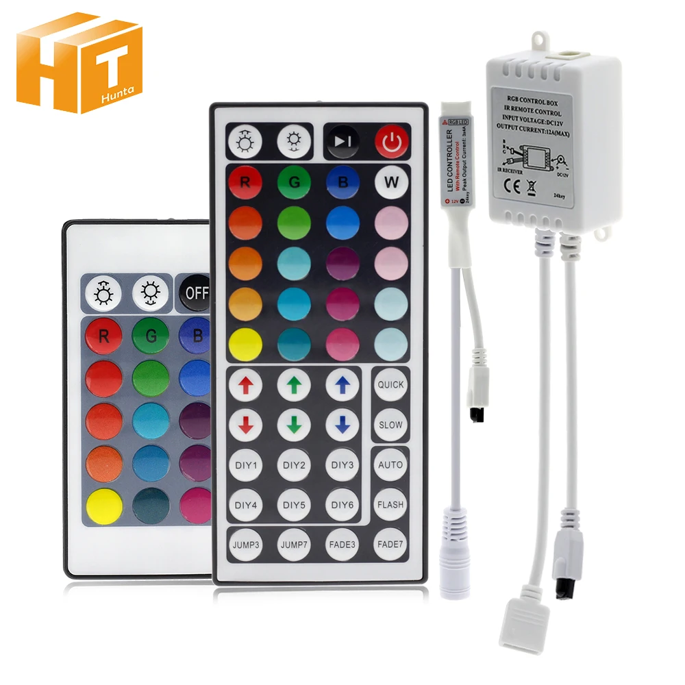 Светодиодный контроллер RGB DC12V Mini 44/24 Key ИК пульт дистанционного управления для