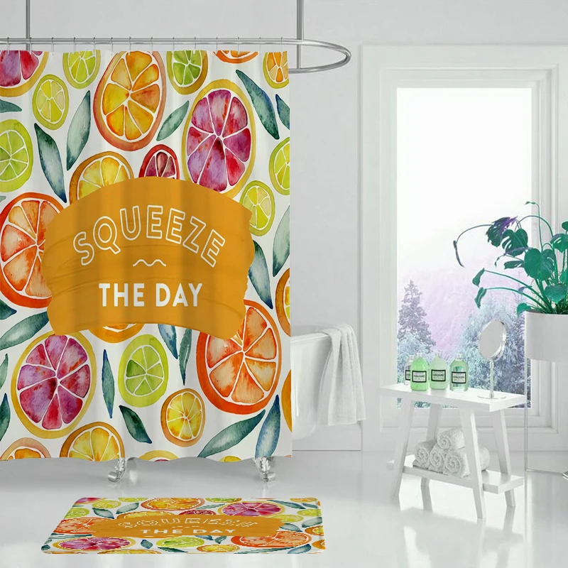 Зеленый завод английское слово занавеска для душа Водонепроницаемая Моющаяся