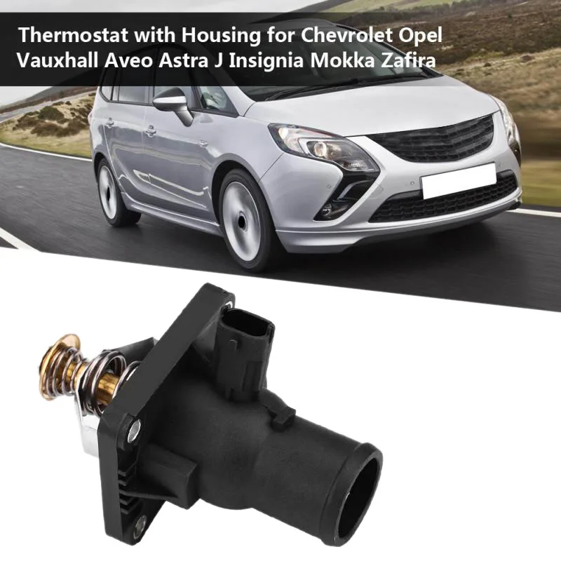 55564891 Engine Coolant Thermostat with Housing for Chevrolet Opel Vauxhall Aveo Astra J Insignia Mokka Zafira | Автомобили и
