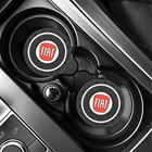 Автомобильный нескользящий коврик для подстаканника Fiat 500 Punto Panda Stilo Bravo Grande Ducato 500X Doblo Cronos Talento Tipo Mobi 500, 2 шт.