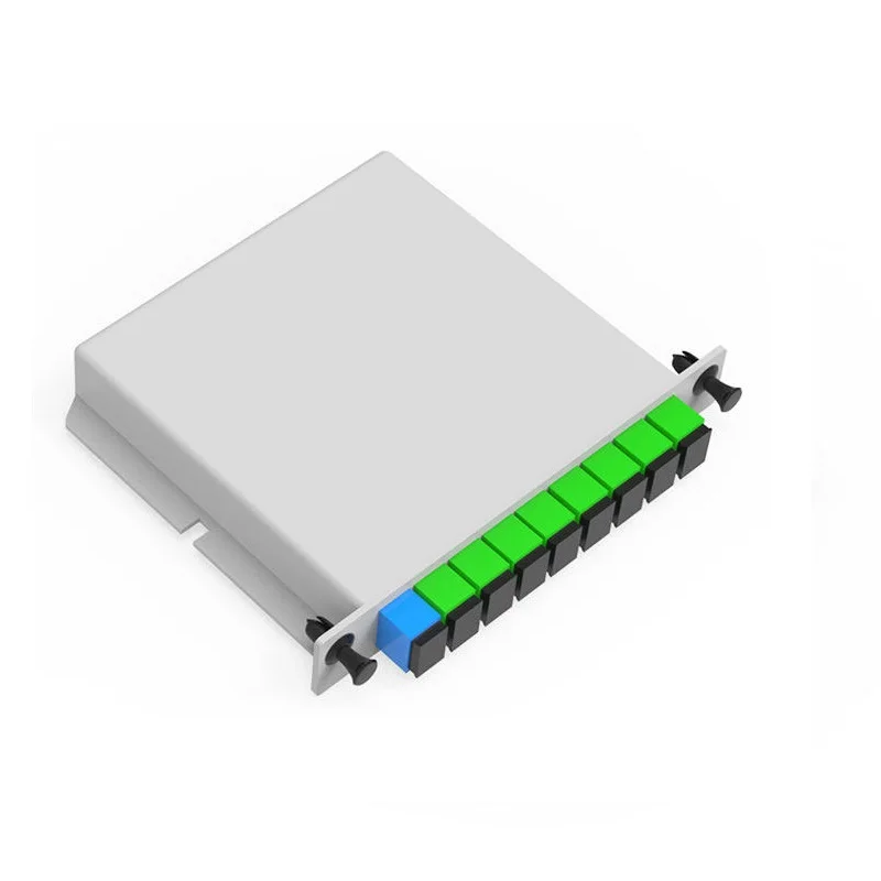 PLC 1x8 Cassette Insertion Type SC APC UPC Fiber Optic Splitter Optic FTTH Splitter Box Free Shipping