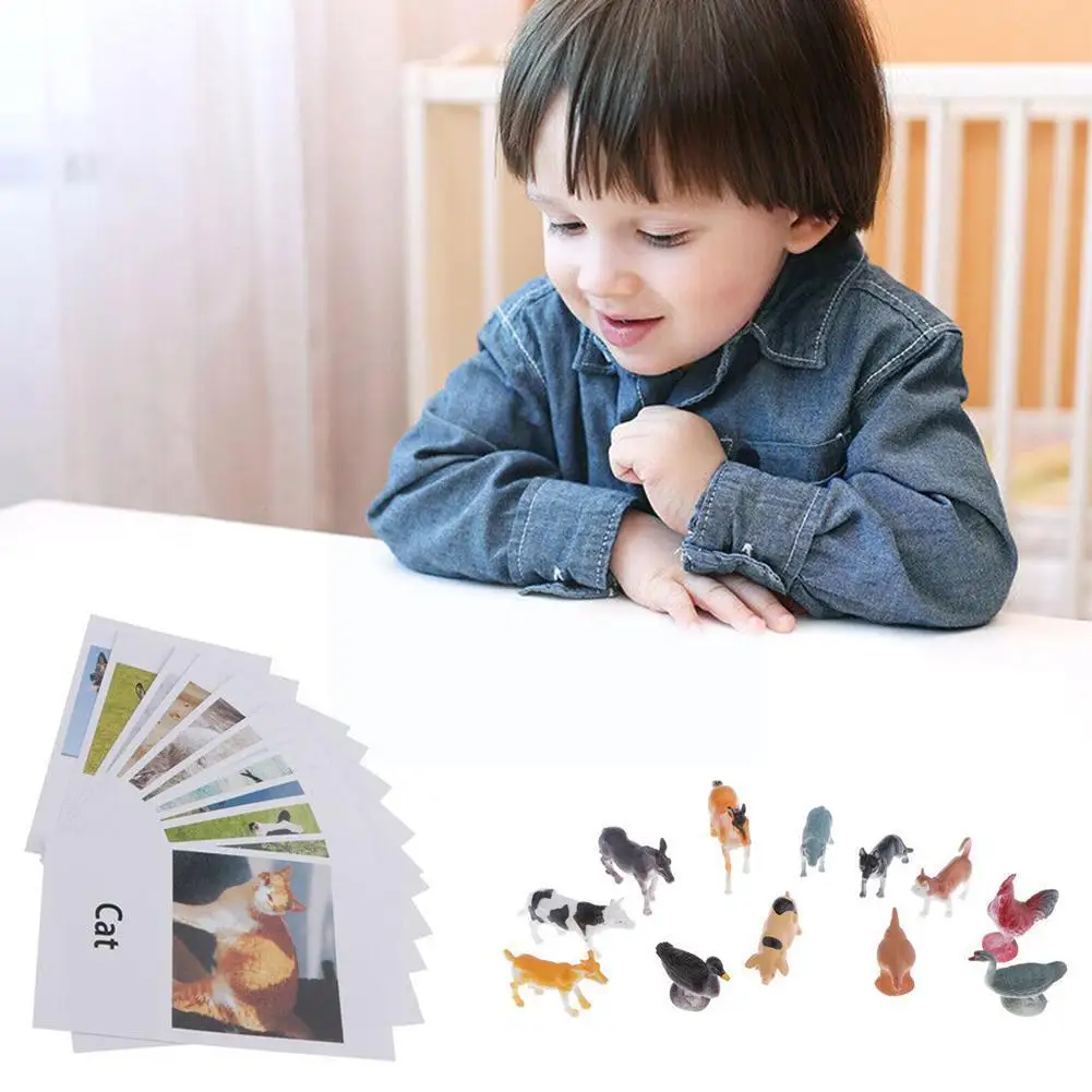 

Animal Model English Words Matching Cards Baby Cognitive Toy Learning Puzzle Aids Montessori Cards Flashcards Teaching A0I7