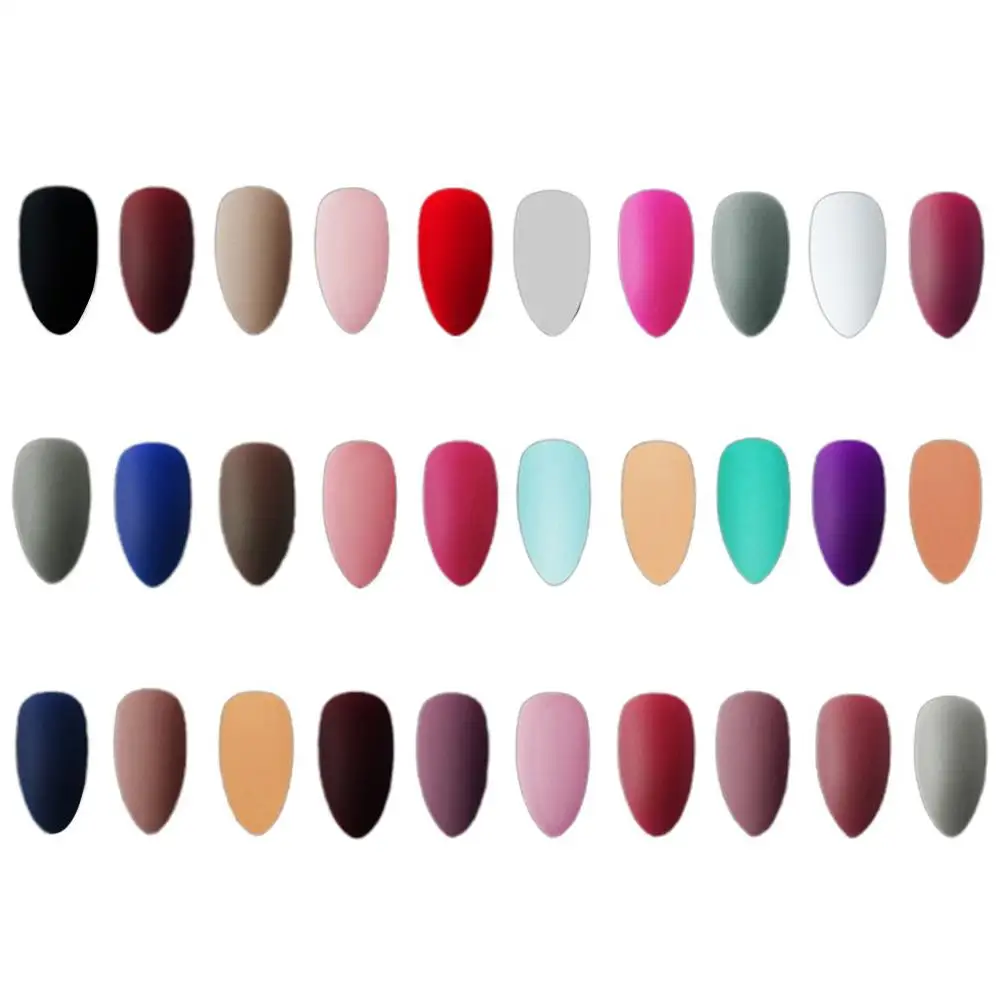 Накладные ногти для женщин украшения дизайна ногтей 24 шт. накладные одноцветные