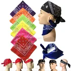 Повязка на голову для девочек с принтом, квадратный шарф унисекс, повязка на голову, для занятий спортом на открытом воздухе, Походов, Кемпинга