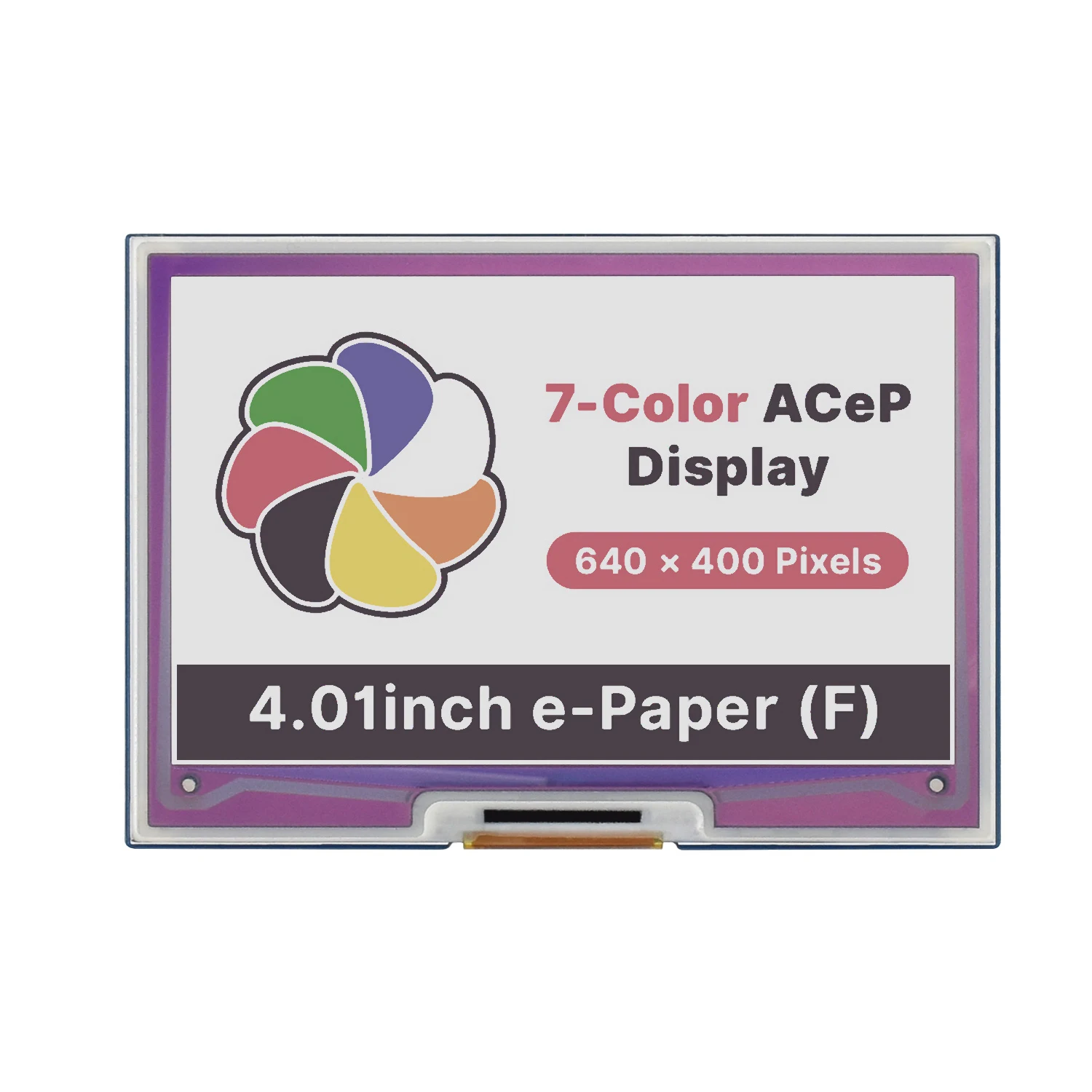 4inch 7-Color Epaper EInk Screen Module HAT Starter Kit for RPI 0 Raspberry Pi Zero 2 W WH 2W 3B Plus 3 Model B 4 Accessories