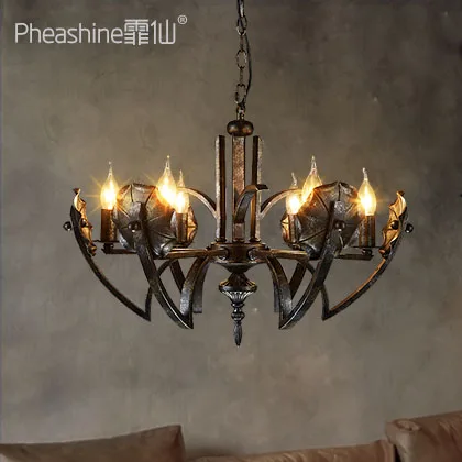 Люстра в стиле индастриал Лофт Металлическая лампа особой формы американском