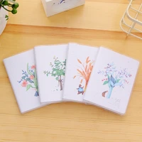 4pcslot new arrivals cute mini notebook pocket diary book pvc cover notebooks writing pads office school supplies