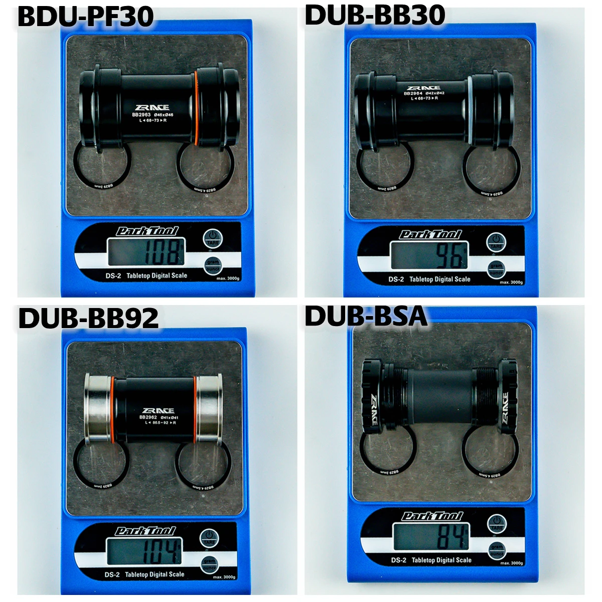 Каретка ZRACE DUB для SRAM MTB / Road Crank BSA BB29 BB92 PF30 BB30 совместима с традиционными