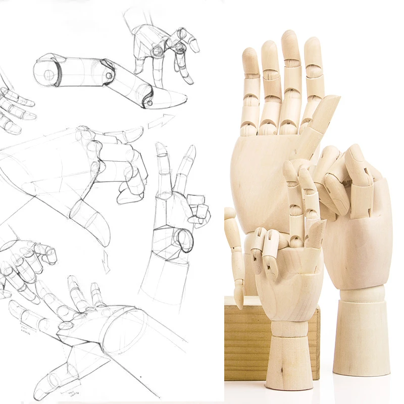 Деревянный манекен шарнирная кукла живопись художник рисование скетч домашние