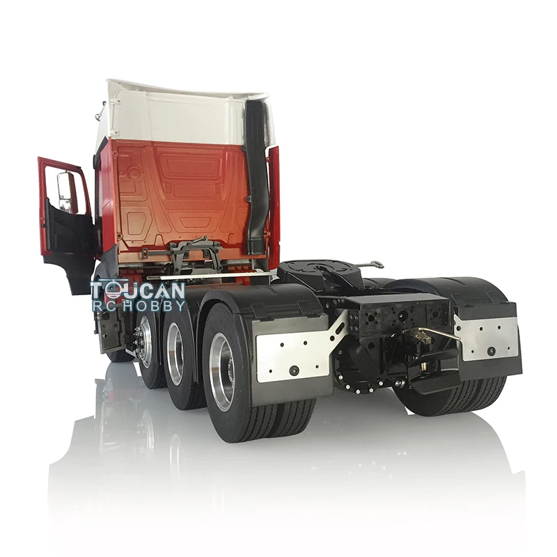 1/14 LESU RC Металлическое шасси 3 скорости 8x8 Красный Цвет Окрашенные Actros Bz 3363 кабина