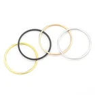 Модные женские мужские кольца в стиле панк Цвет Розовое Золото Черный Нержавеющая сталь узкая круглая спираль суставы кольца на палец ювелирные изделия