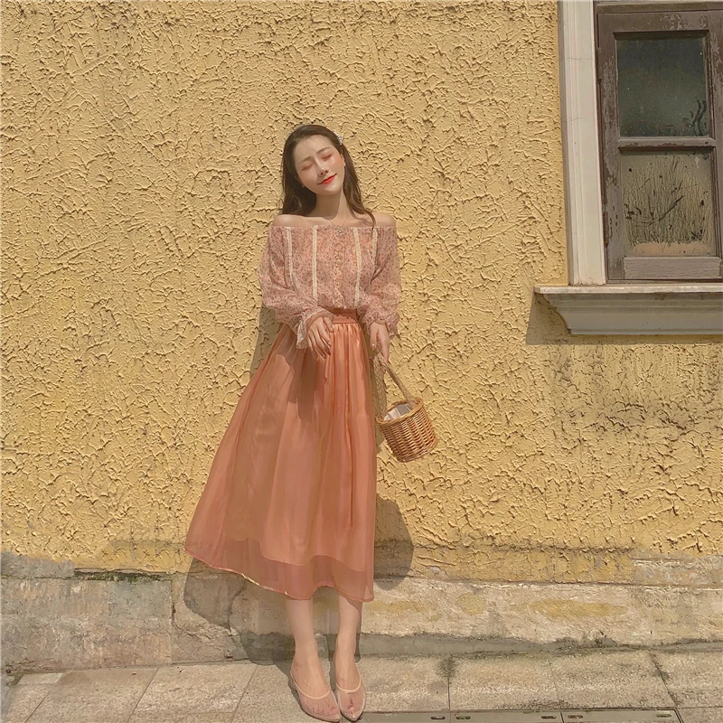 

Nbpm 2021 New Spring Medium-Length Skirts Non-Mainstream Design Hot Sale Sweet Fashion Tide Chic Gentle Elegant Woman Skirts
