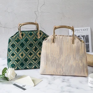 Женская сумка-тоут с металлической ручкой, в полоску, в стиле сделай сам, 2021 комплект молнии