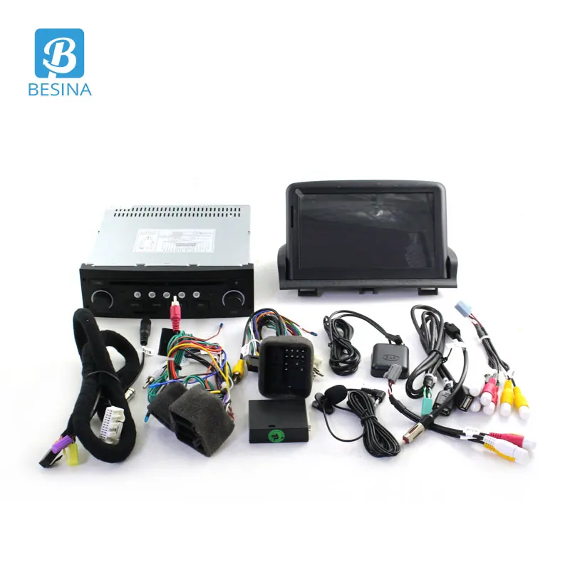 Автомобильный DVD плеер Besina 1 Din Android 9 0 для Peugeot 307 2008 2009 2010 2011 мультимедиа GPS
