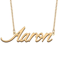aaron name necklace for aaron family best friends birthday christmas wedding gift jewelry present anniversary