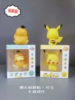 tomy pokemon action figure pikachu psyduck magnetic mobile phone holder doll decorative ornament model