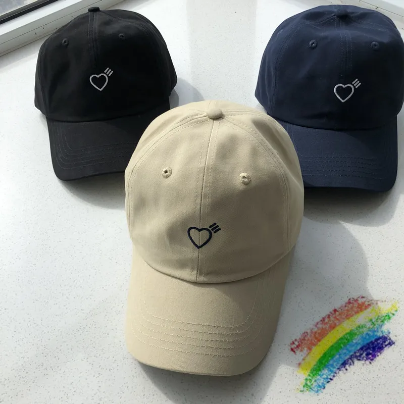 

Heart Embroidery HUMAN MADE Baseball Cap Men Women Unisex 1:1 Best Quality Cap With Tag