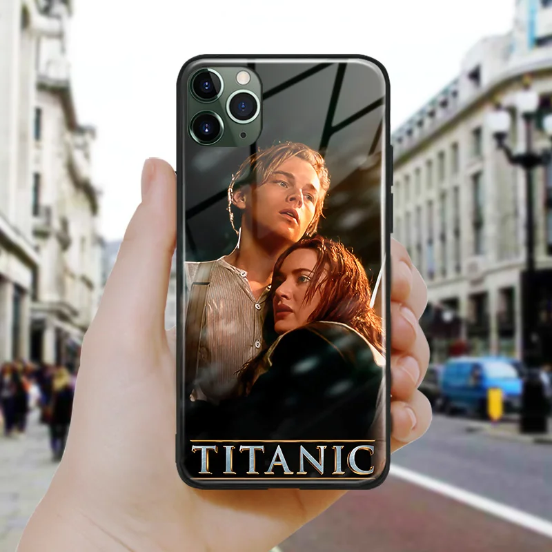 Постер titanic Leonardo Kate мягкое Силиконовое закаленное стекло для iPhone SE 6 6s 7 8 Plus X XR XS 11