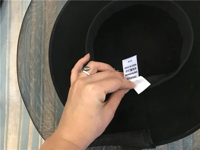 

202107-weimin French Hepburn Style Elegant wool mesh leisure lady dinner hat women formal cap