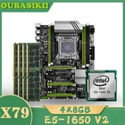 Материнская плата OUBASIKII X79 Turbo, LGA2011 ATX combos E5 1650 V2 4 шт. x 8 ГБ 32 ГБ 1600 МГц PC3 12800R PCI-E NVME M.2, SSD, USB3.0, SATA3