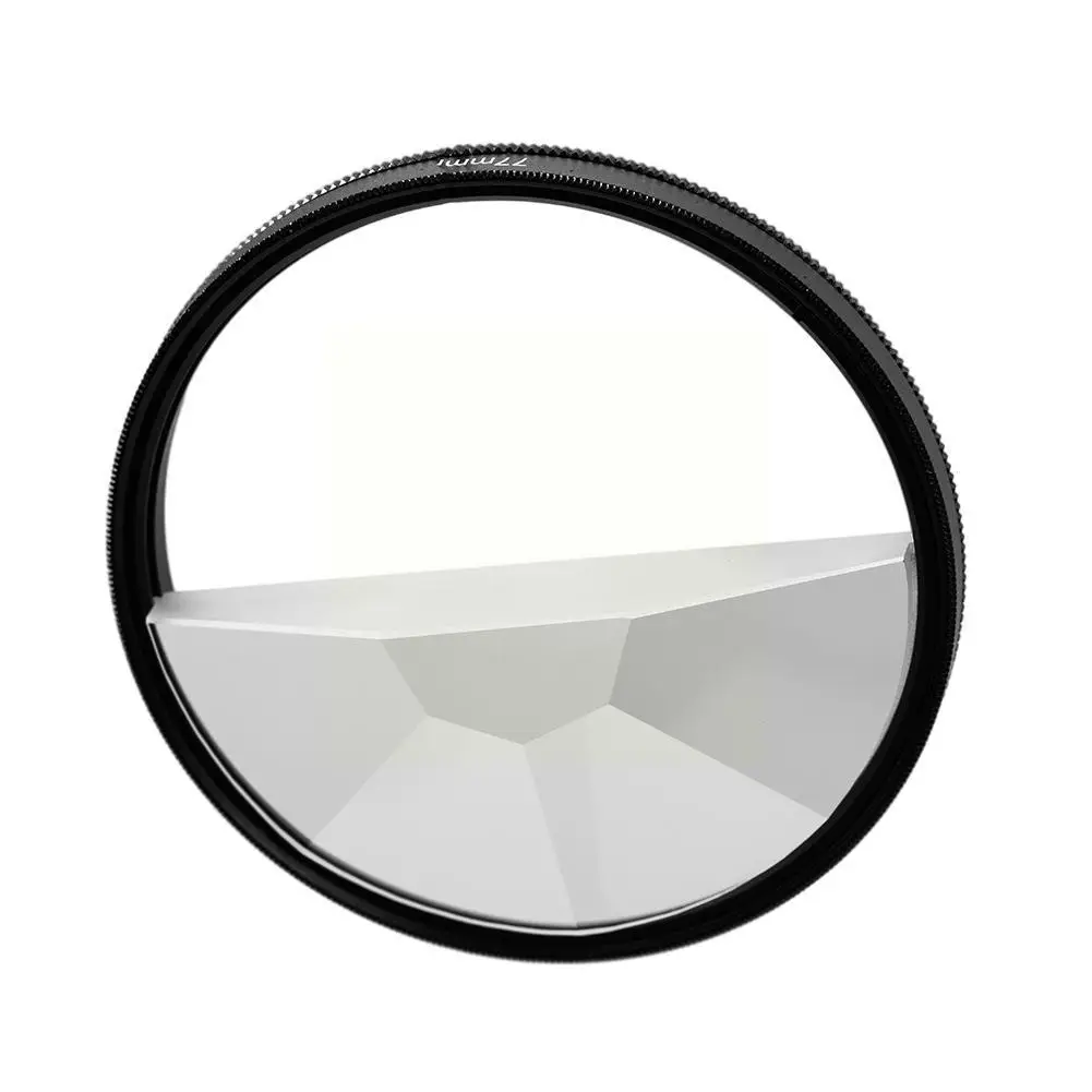 

Сплит-фильтр для камеры 77 мм с диоптриями ручной вращающийся полуобъектив с эффектом Луны специальный фотофильтр с призмой калейдокс O3b0