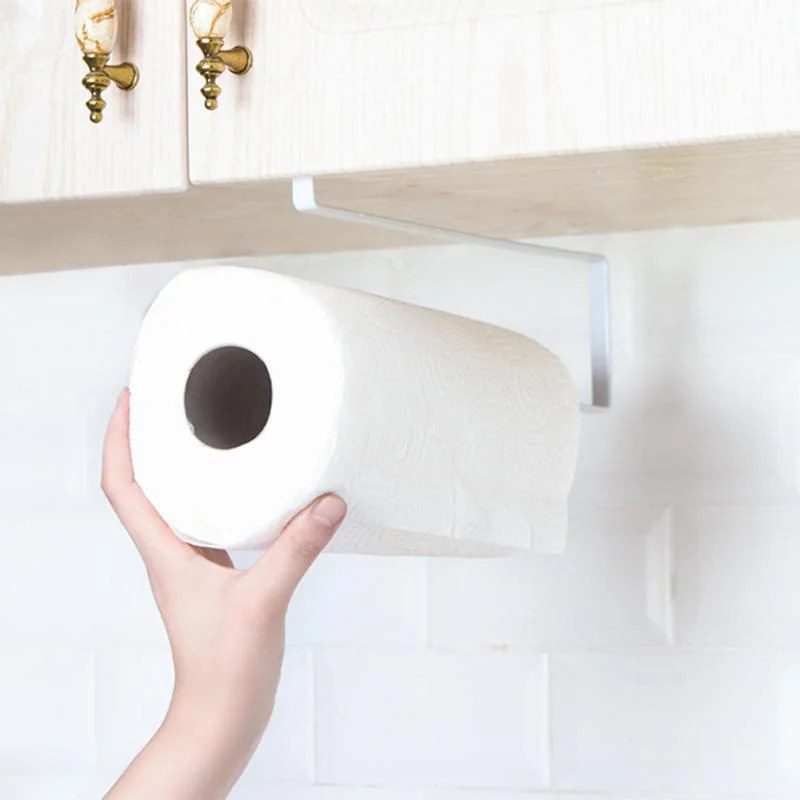 paper roll holder towel rack home storage toilet bathroom storage rack hanging shelf kitchen tissue accessoriy wall stand hanger free global shipping