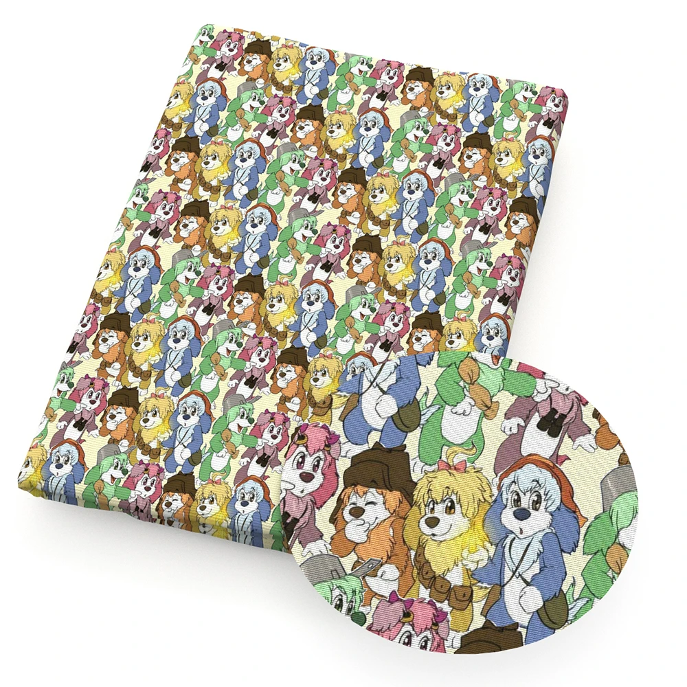 Собаки полиэстер хлопок Материал Ткань животных лоскутное шитье детская ткань