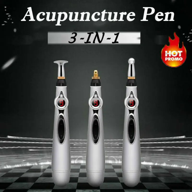 New Electronic Acupuncture Meridian Body Massager Energy Pen Pain Relief Therapy Relaxation Health Care |