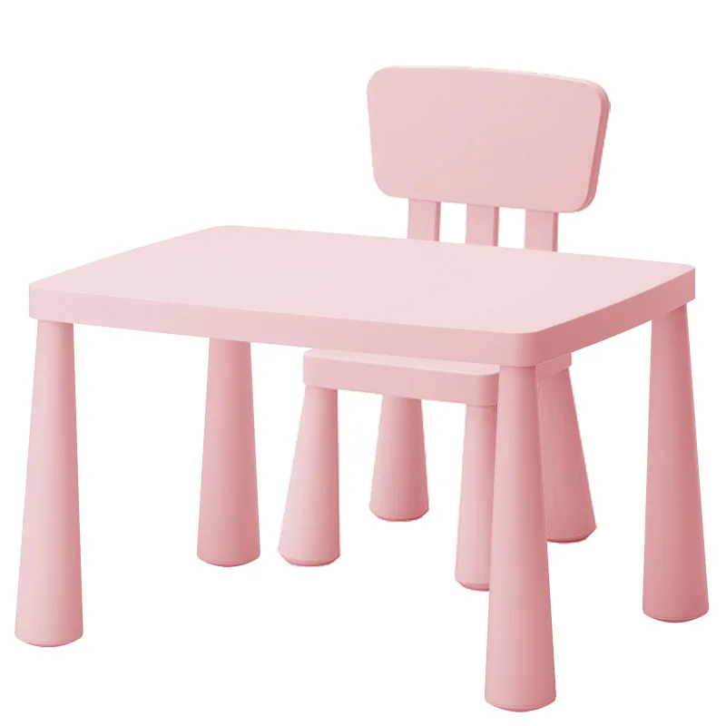 Новый утолщенный детский стол и стул костюм сочетание детского сада обеденный стол набор детский стол и стул мебель