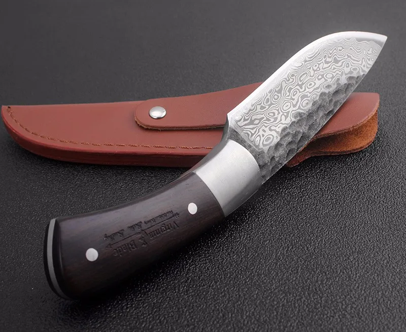 KKWOLF высококачественные охотничьи ножи с деревянной ручкой для кемпинга