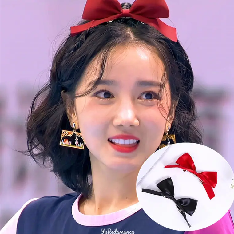 Заколка для волос с бантом и трехмерными ушками кролика в стиле &quotЛолита&quot из