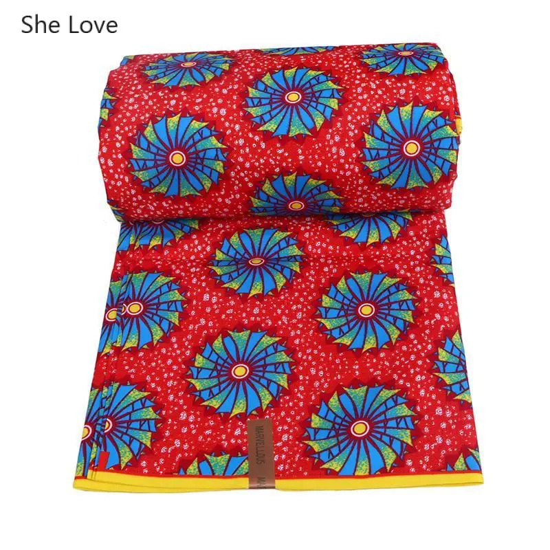 Ткань из полиэстера с принтом в виде ветряной мельницы Анкары африканские ткани