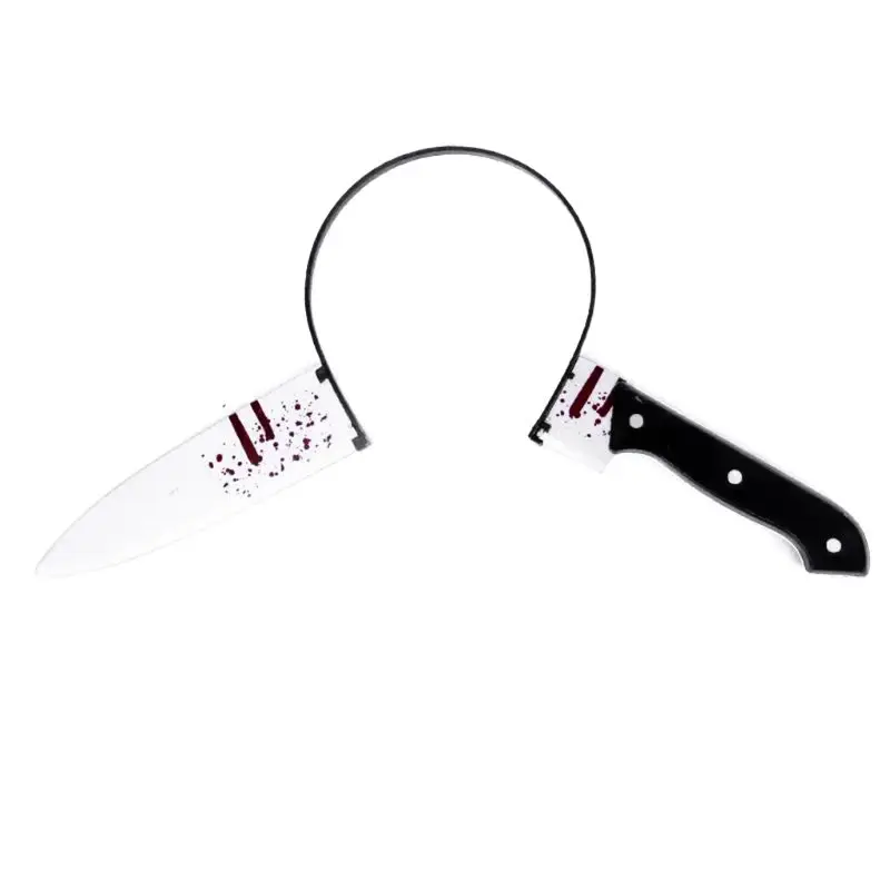 

Halloween Party Decoration Headband Simulation Bloody Scissors Wrench Hammer
