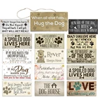 20x10 см для домашних животных с буквенным принтом дома вывески деревянные подвесные знаки Pet Shop деревянная доска для домашнего декора подарки Гостиная дверные украшения