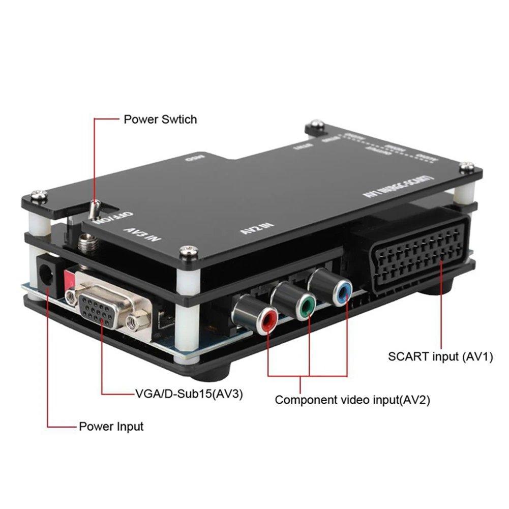 

OSSC HDMI-compatible Converter Kit For Retro Video Game Console Converter For Sony PS1/2 PlayStation 2 1 Xbox Sega Atari