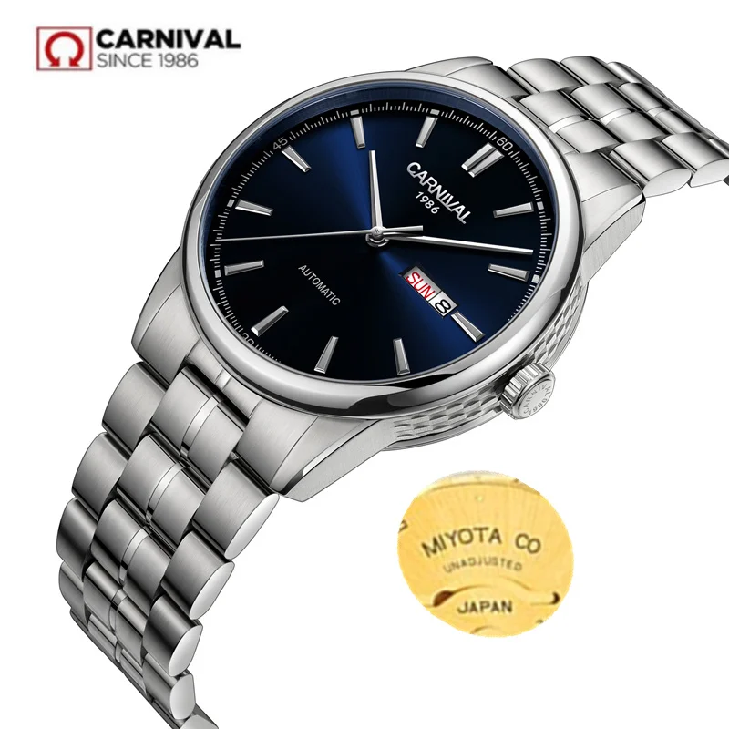 

MIYOTA2020 mechanical watches men luxury brand Carnival automatic men watch gold military reloj hombre sapphire sport waterproof