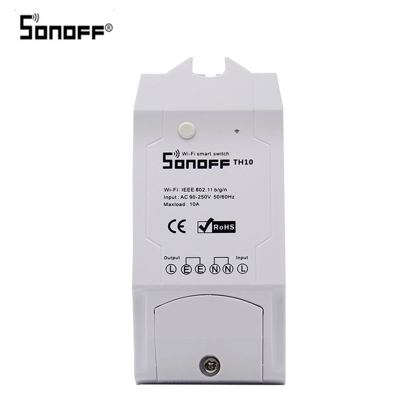 Snoff TH10 SONOFF TH10/TH16 беспроводной Wifi переключатель сенсор для интеллектуальное реле для домашней автоматизации модуль работы с Alexa Google Home Ewelink - Комплект: Snoff TH10