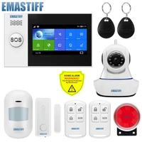 wireless wire home wifi gsm burglar home security with motion detector sensor burglar alarm system app control