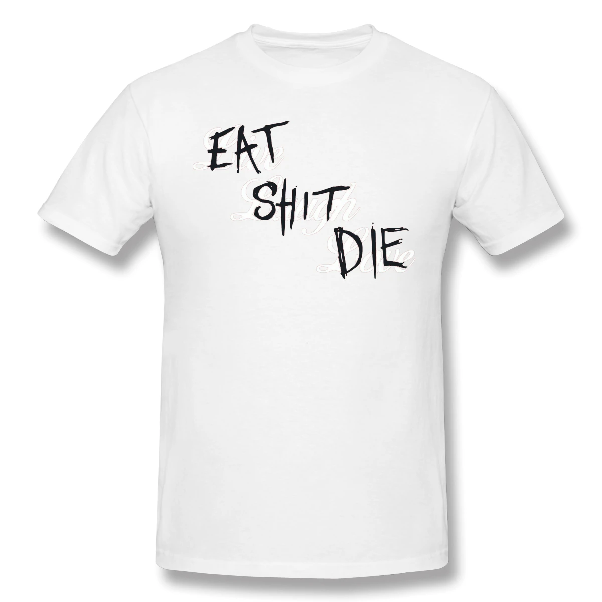 Футболки из GTA для мужчин съешь дерьмо смешная хлопковая Футболка с круглым